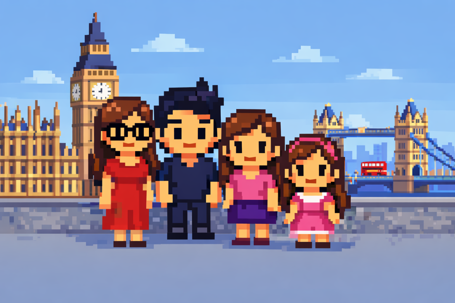 The D'Arc Family - Pixel Art